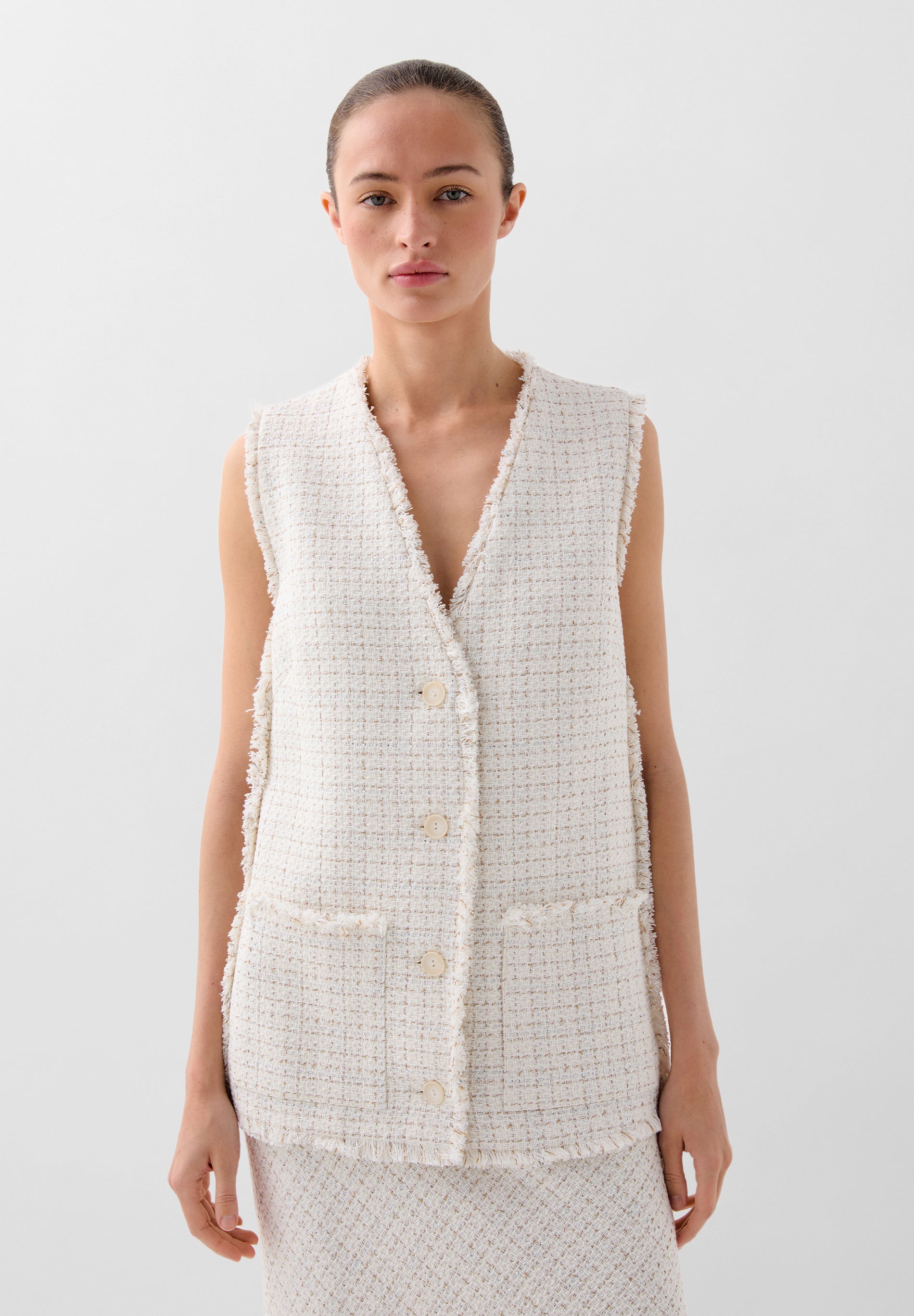 GILET RUSTIQUE FIL MÉTALLISÉ
