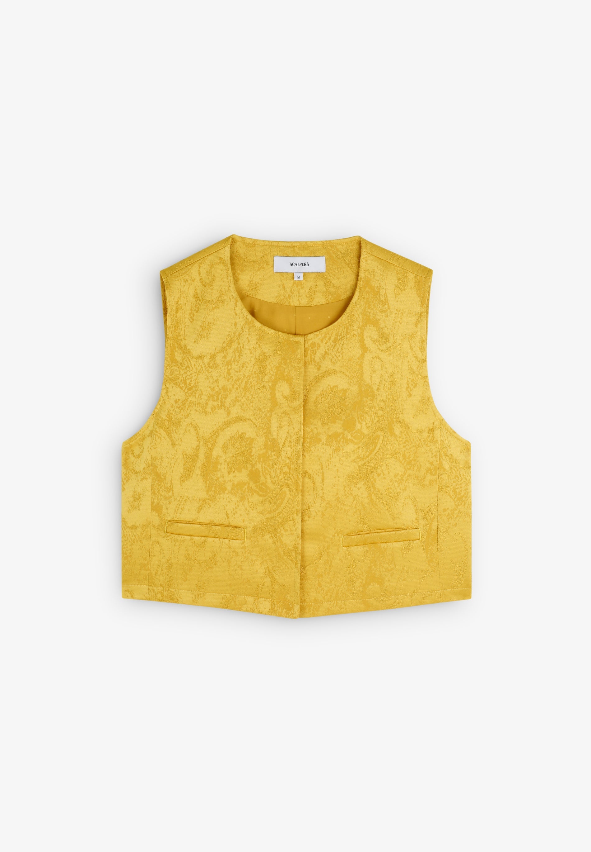 GILET CROPPED JACQUARD
