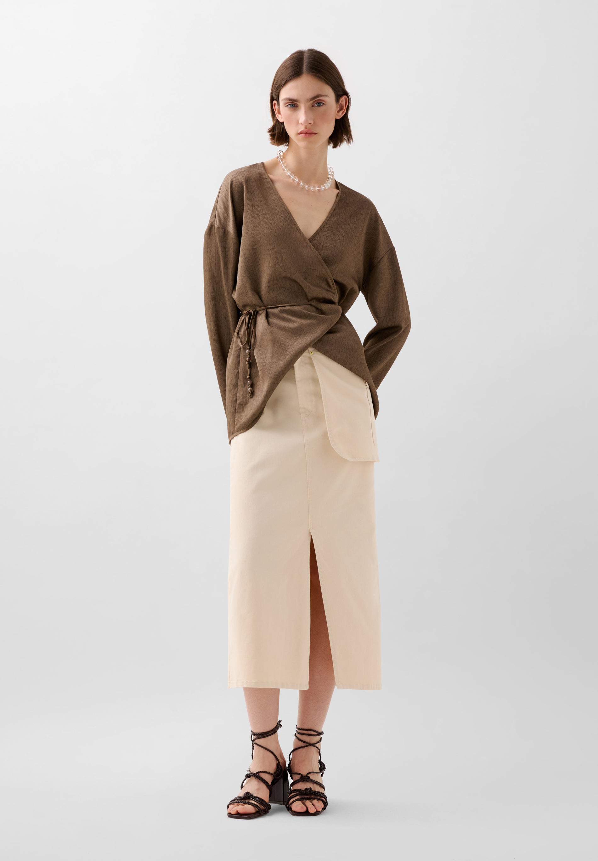 JUPE MIDI POCHE