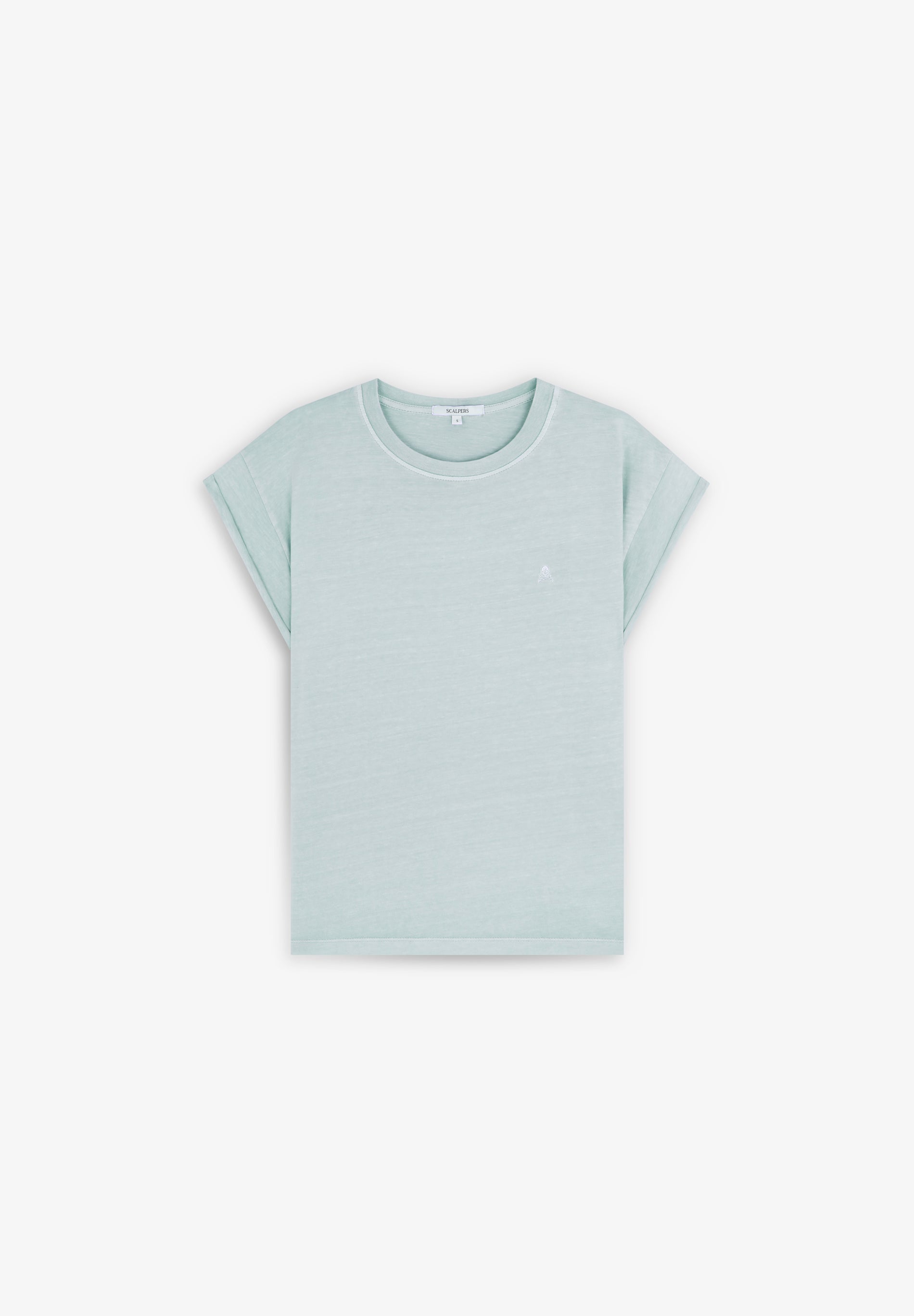 T-SHIRT SKULL BRODÉ TON SUR TON