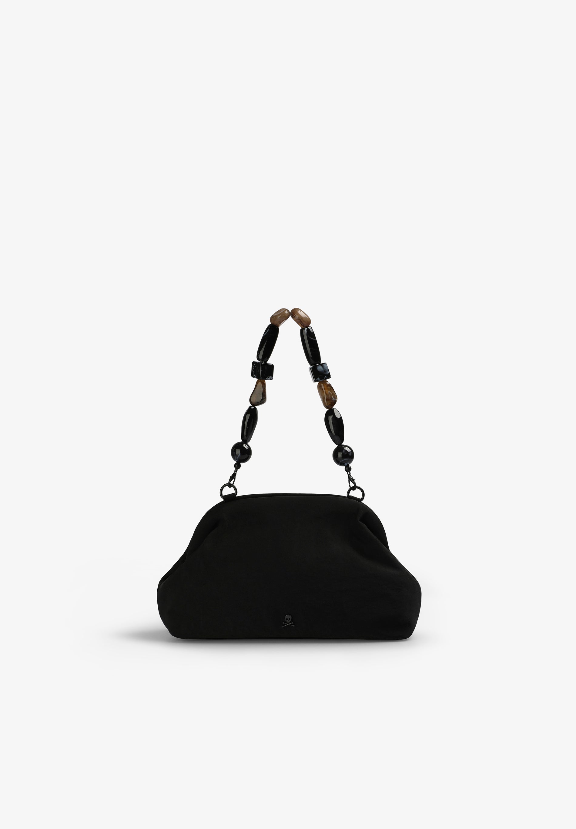 POCHETTE TEXTURÉE POIGNÉE PERLES