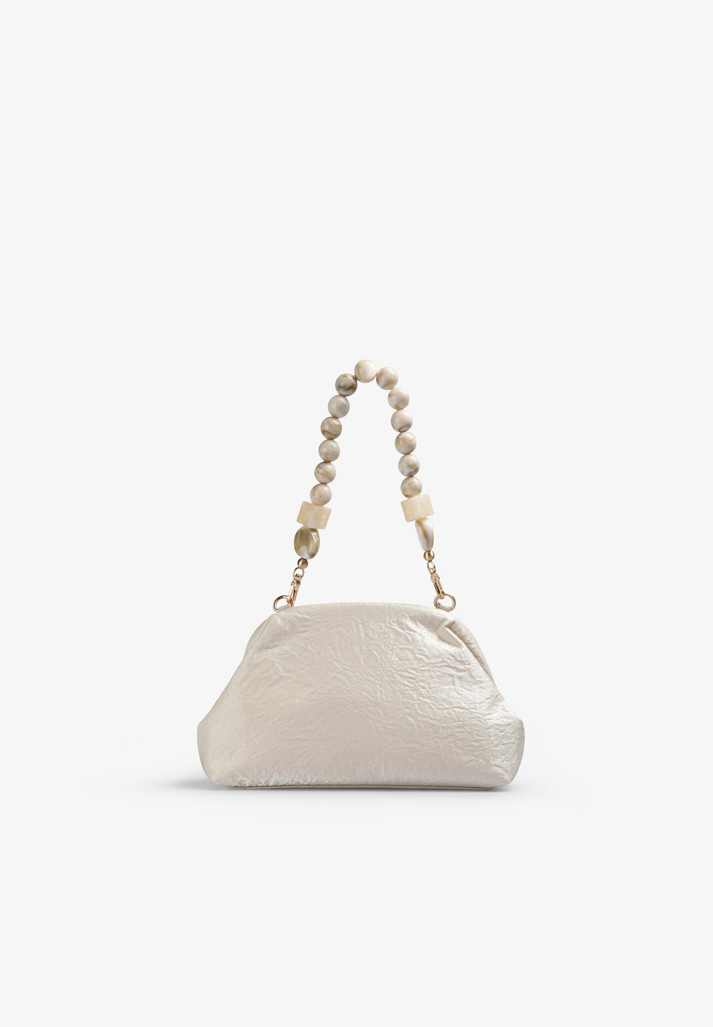 POCHETTE IRISÉE POIGNÉE PERLES