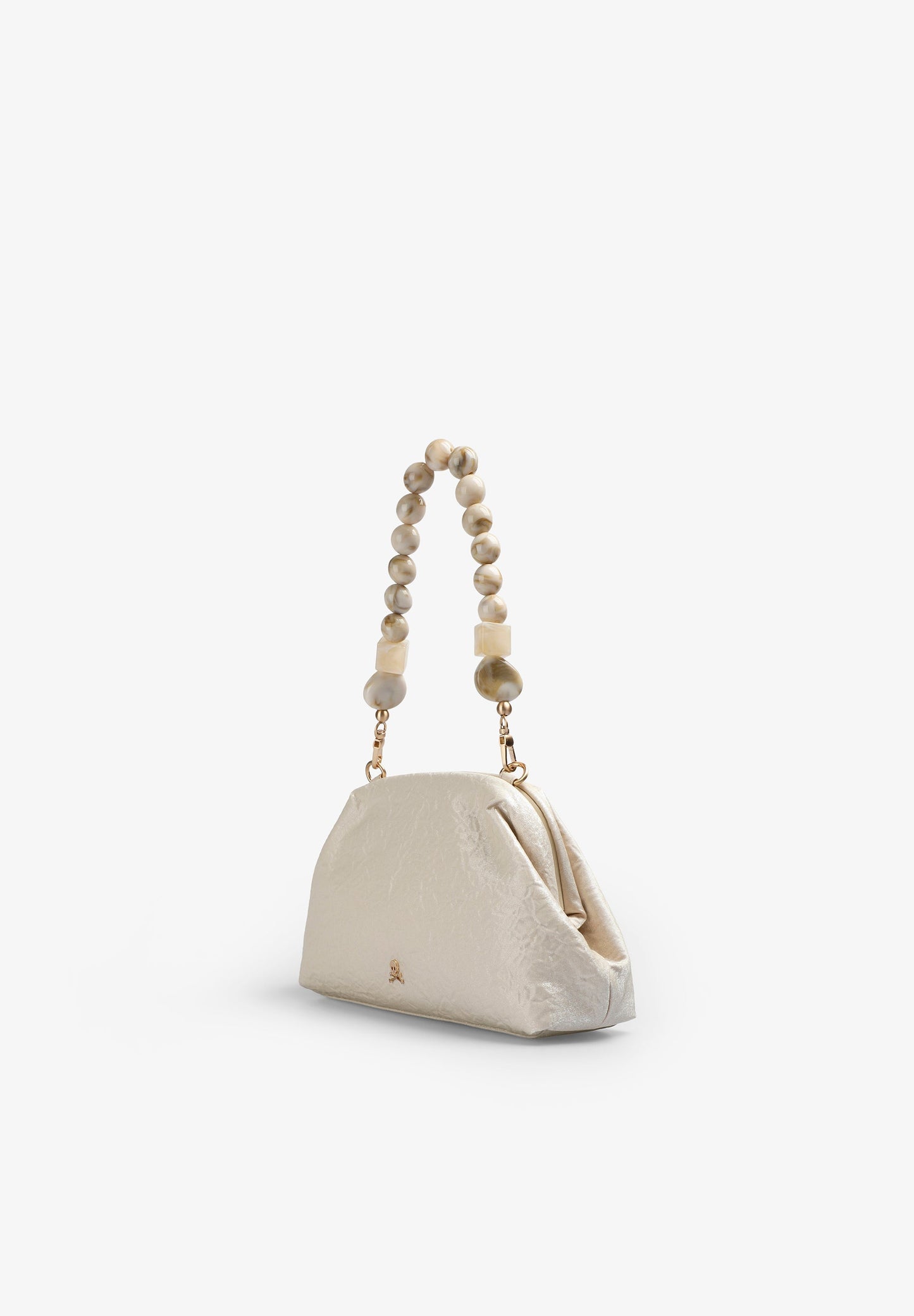 POCHETTE IRISÉE POIGNÉE PERLES
