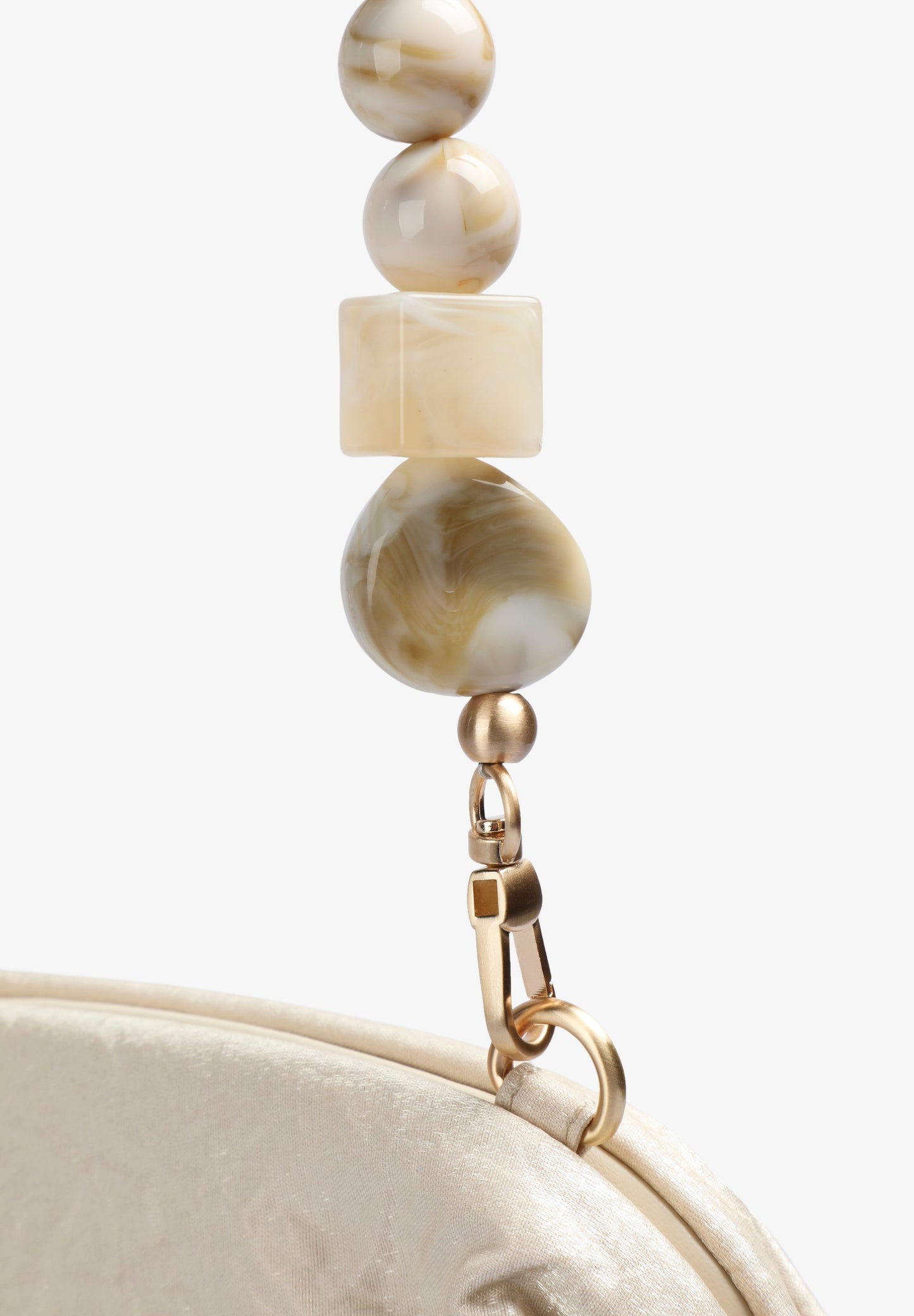 POCHETTE IRISÉE POIGNÉE PERLES