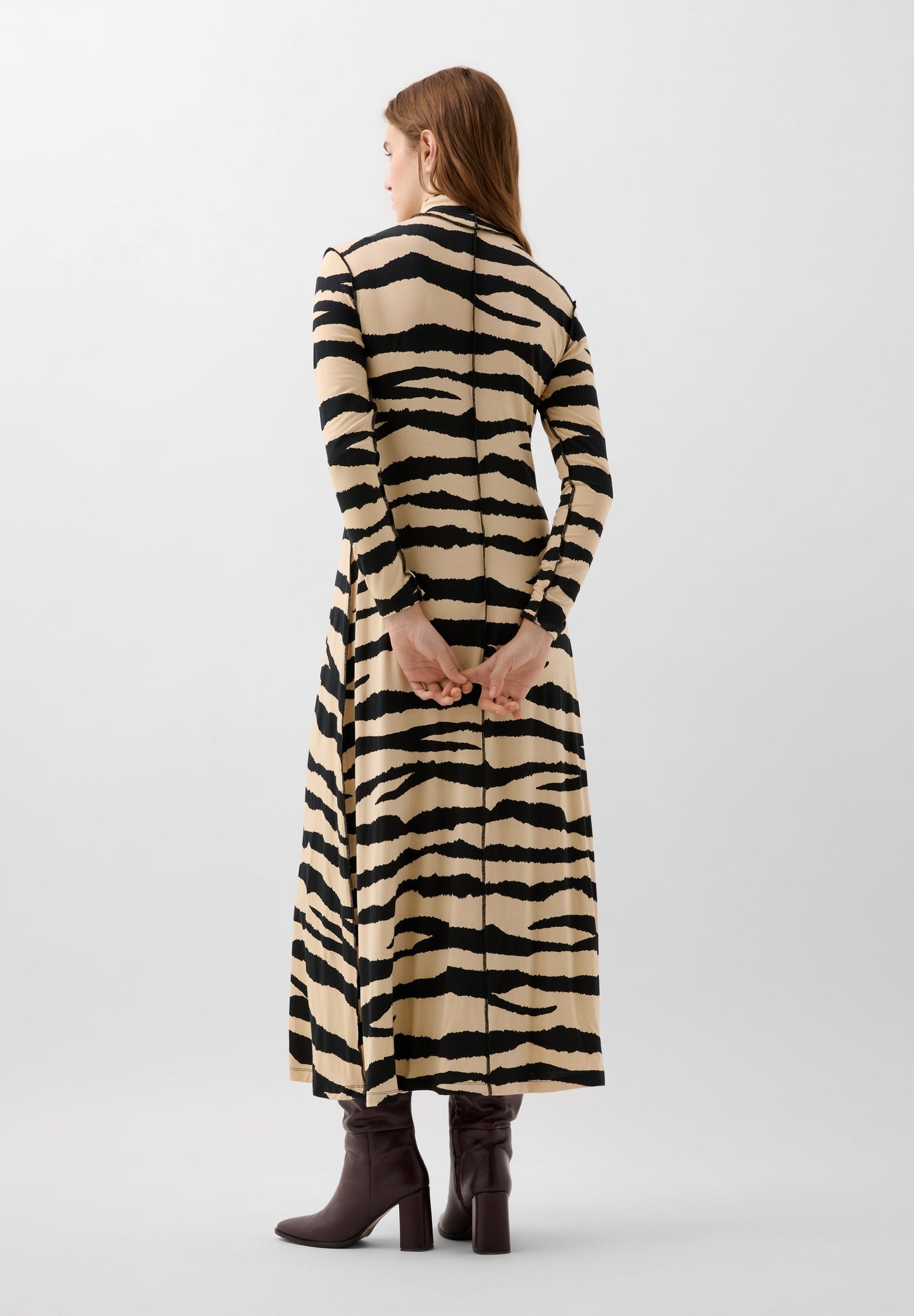 ROBE MAILLE FINE ZÈBRE