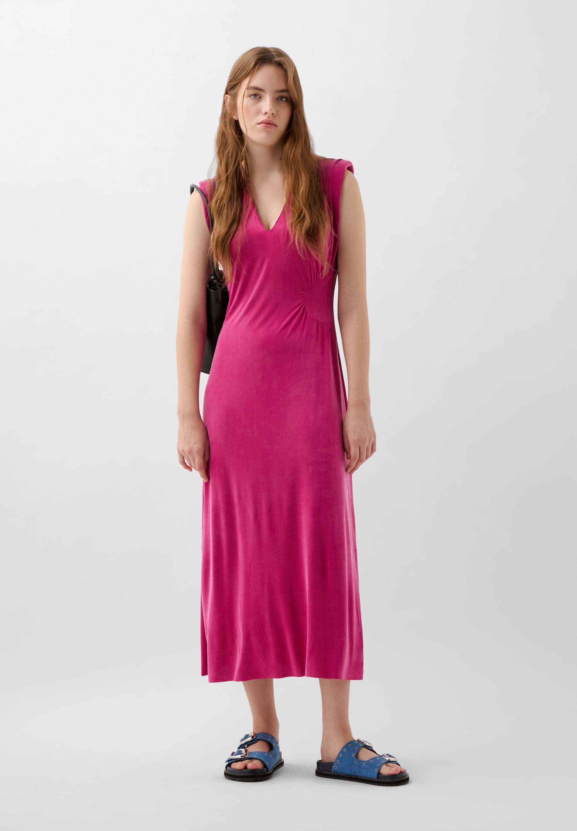 ROBE CUPRO DÉTAIL TAILLE