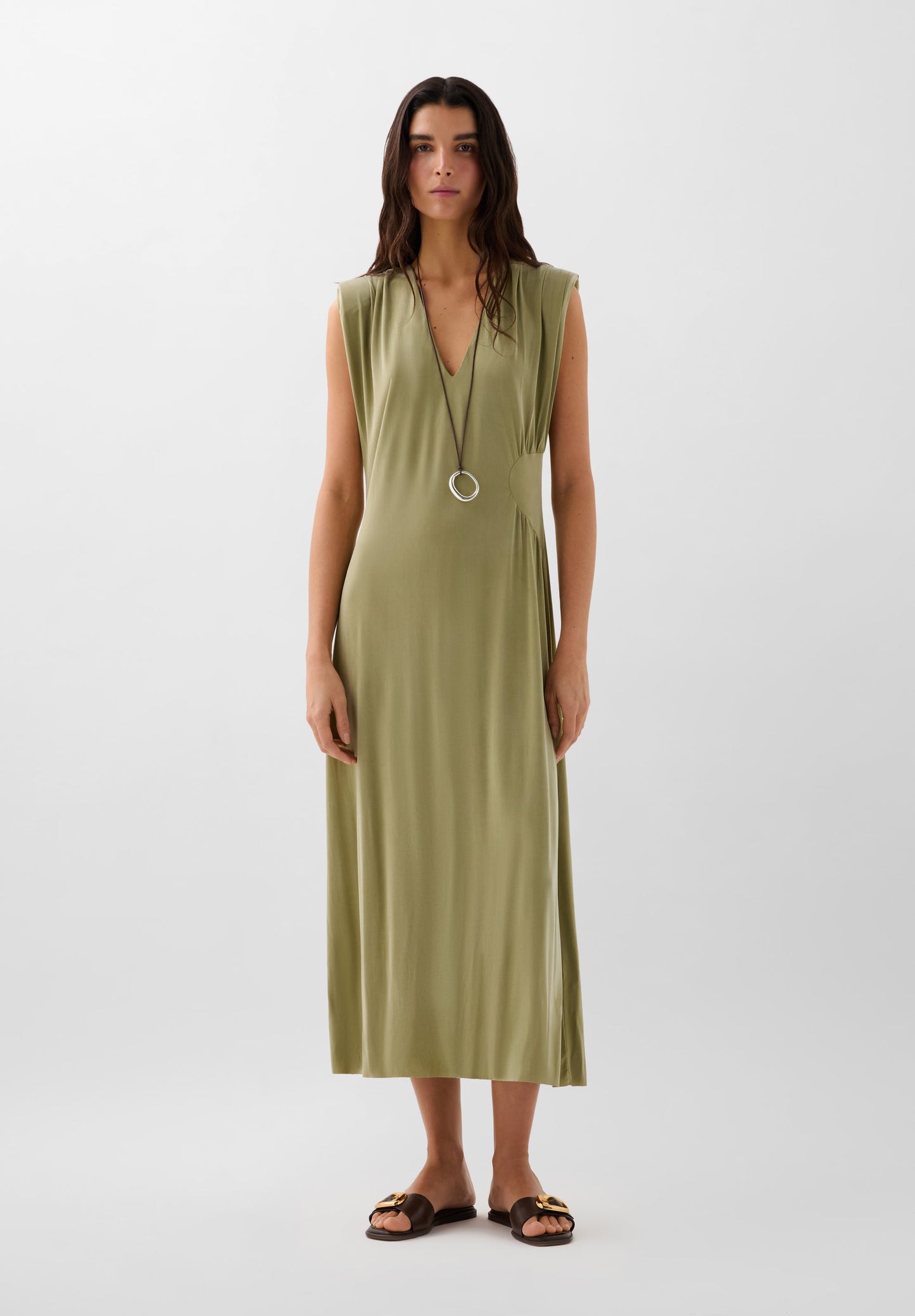 ROBE CUPRO DÉTAIL TAILLE