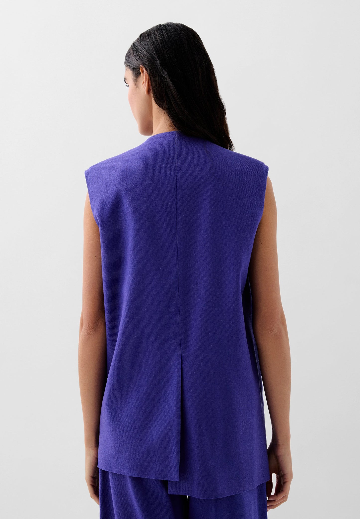 GILET LIN CROISÉ