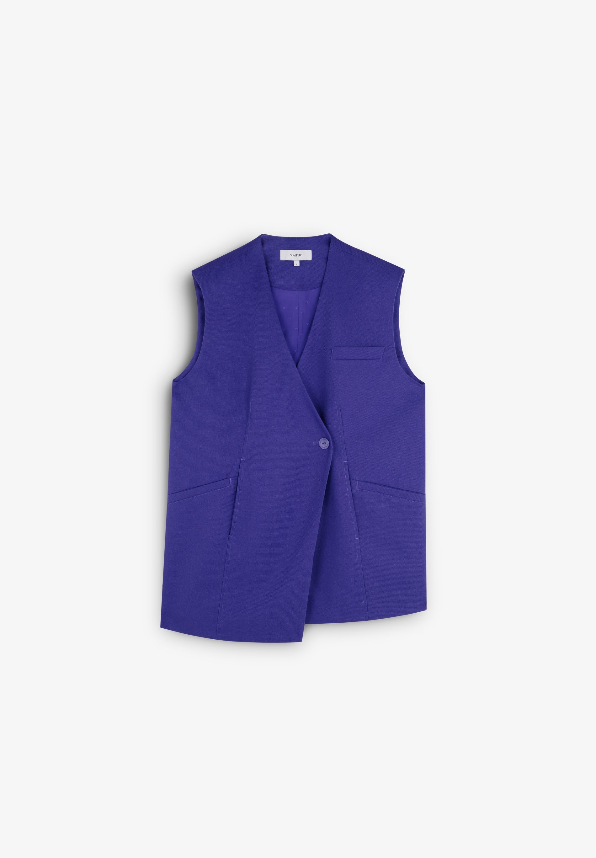 GILET LIN CROISÉ