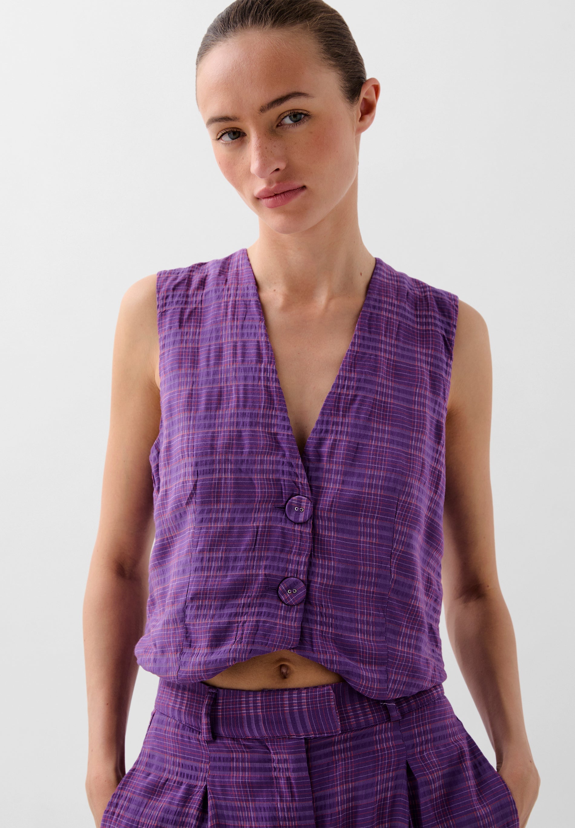 VESTE À RAYURES DÉTAILS BRODÉS