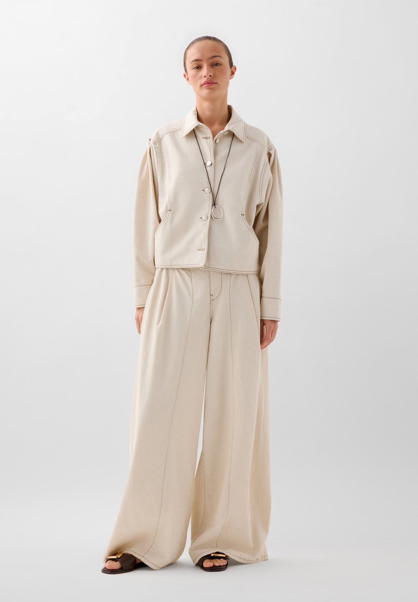 PANTALON DENIM COUTURE