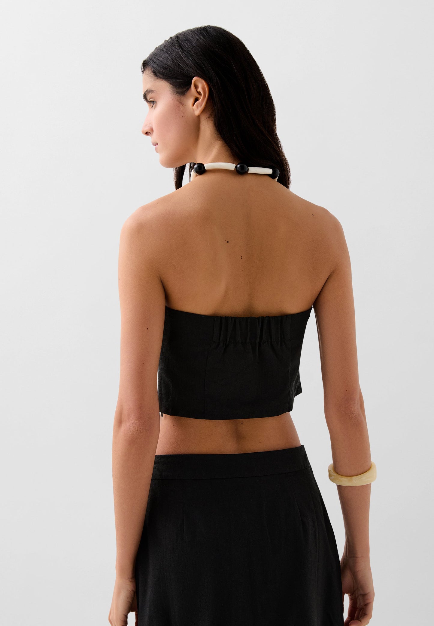 SCLINEN STRAPLESS TOP