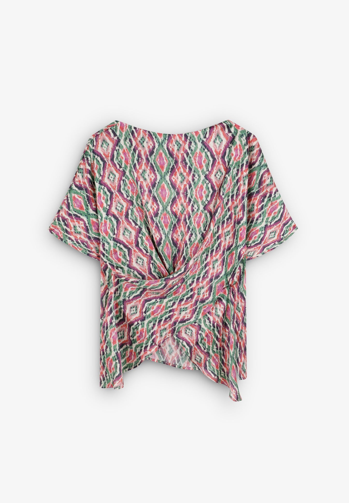 T-SHIRT FLUIDE IMPRIMÉ CROISÉ