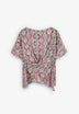T-SHIRT FLUIDE IMPRIMÉ CROISÉ