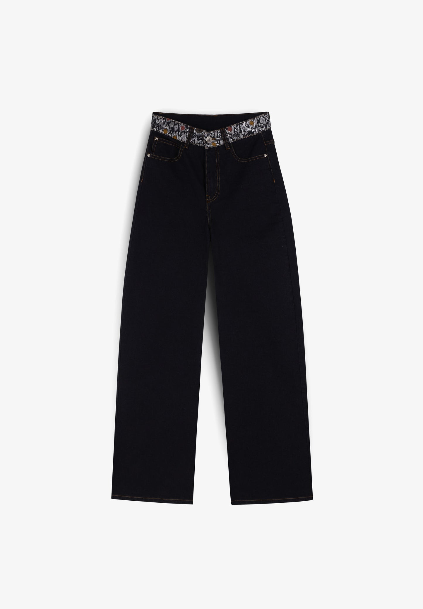 JEAN FULL LENGTH FLARE JACQUARD