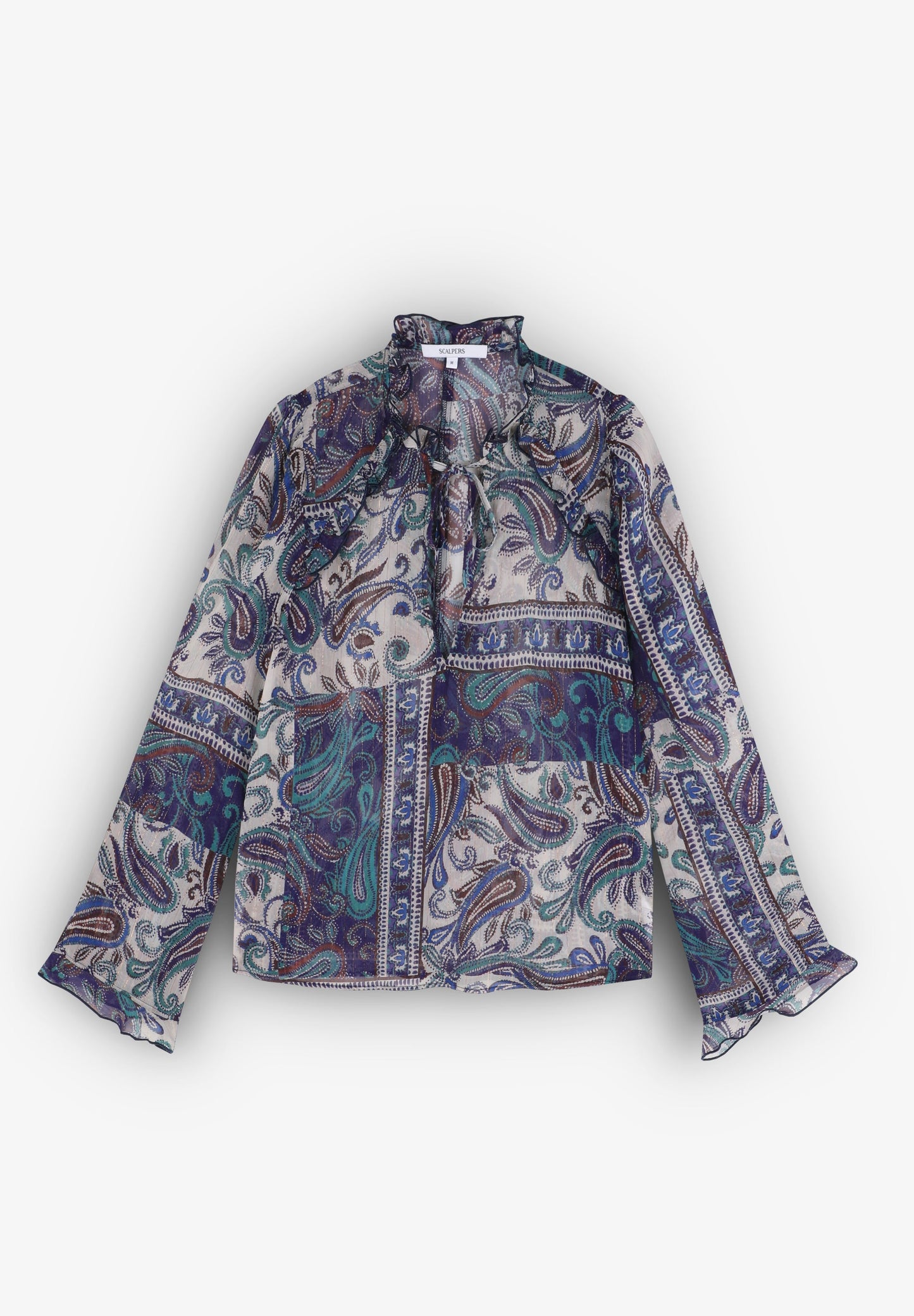 CHEMISIER SEMI-TRANSPARENT PAISLEY