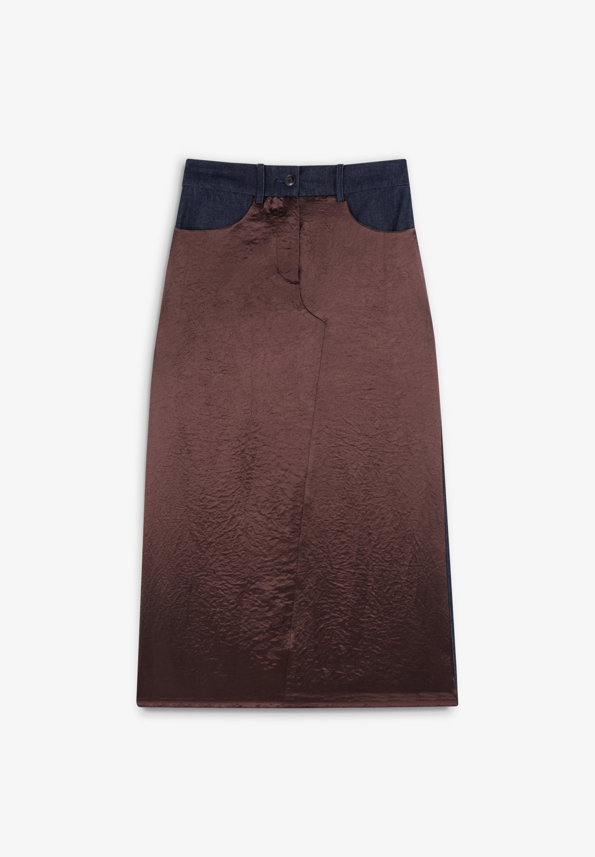 JUPE DENIM SATINÉE