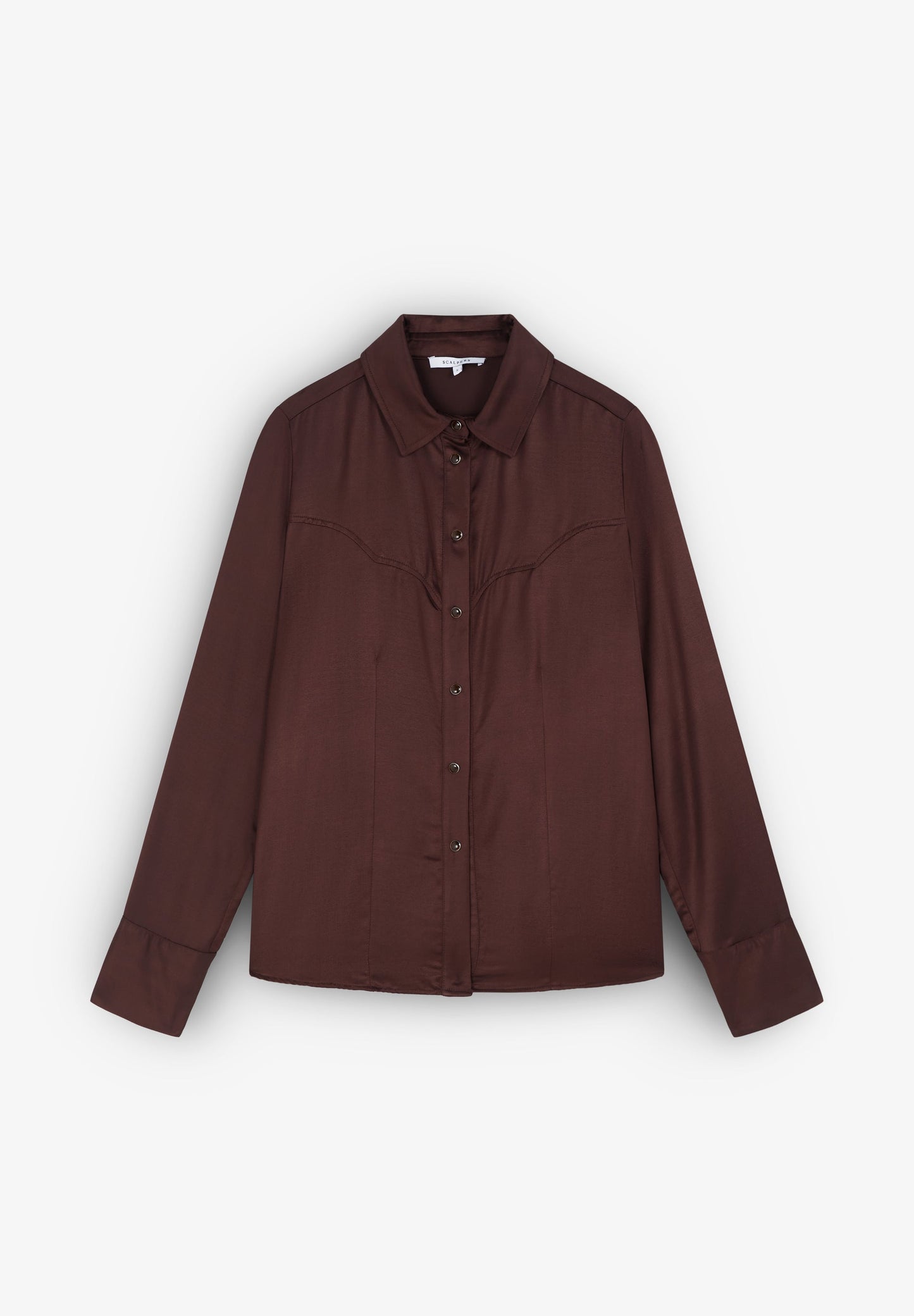 CHEMISE SATINÉE COUTURES