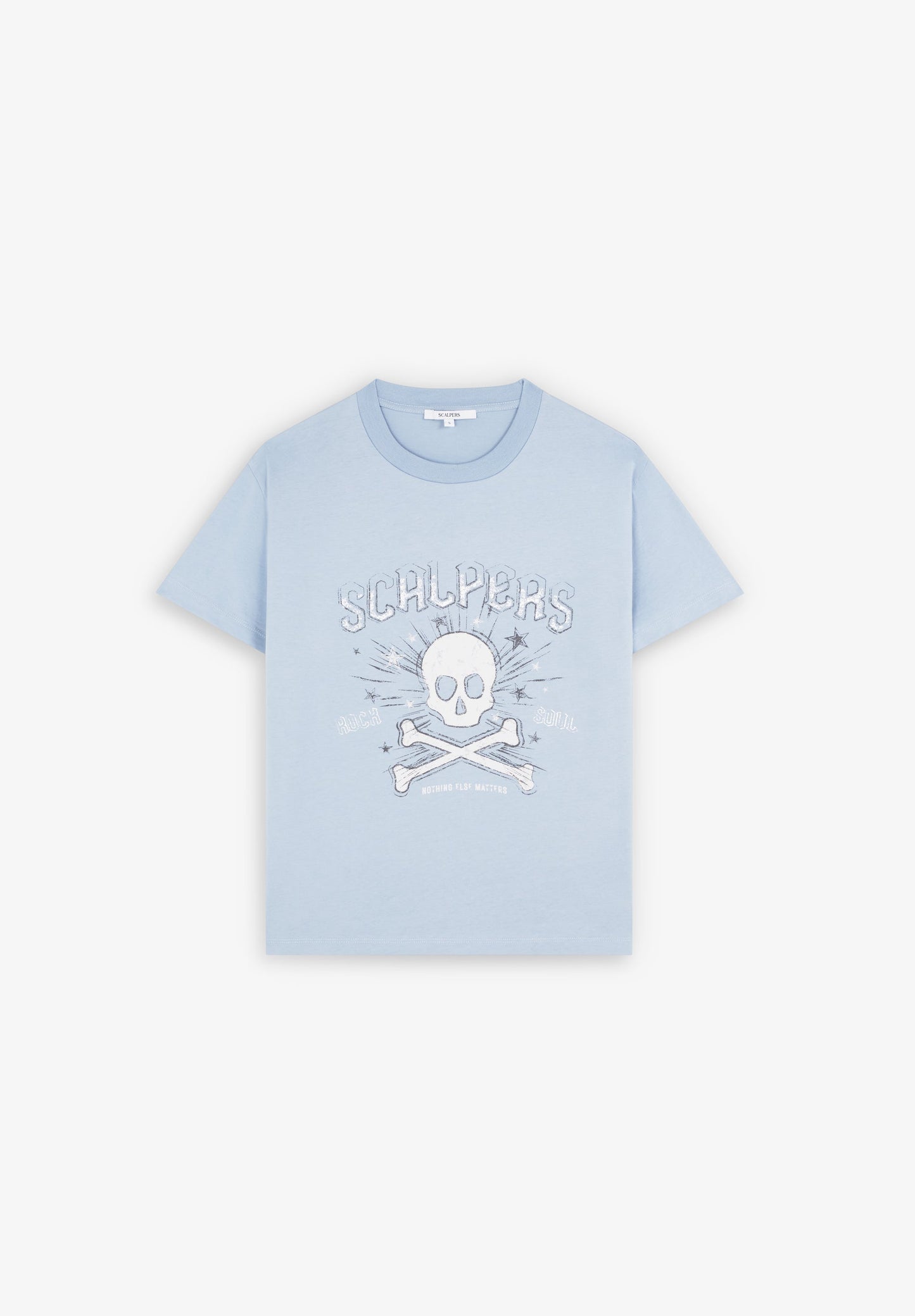 T-SHIRT IMPRIMÉ SKULL ÉTOILES