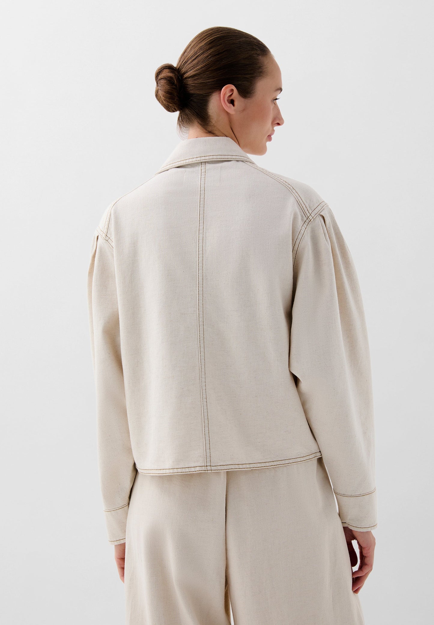 BLOUSON BOMBER COUTURES CONTRASTANTES