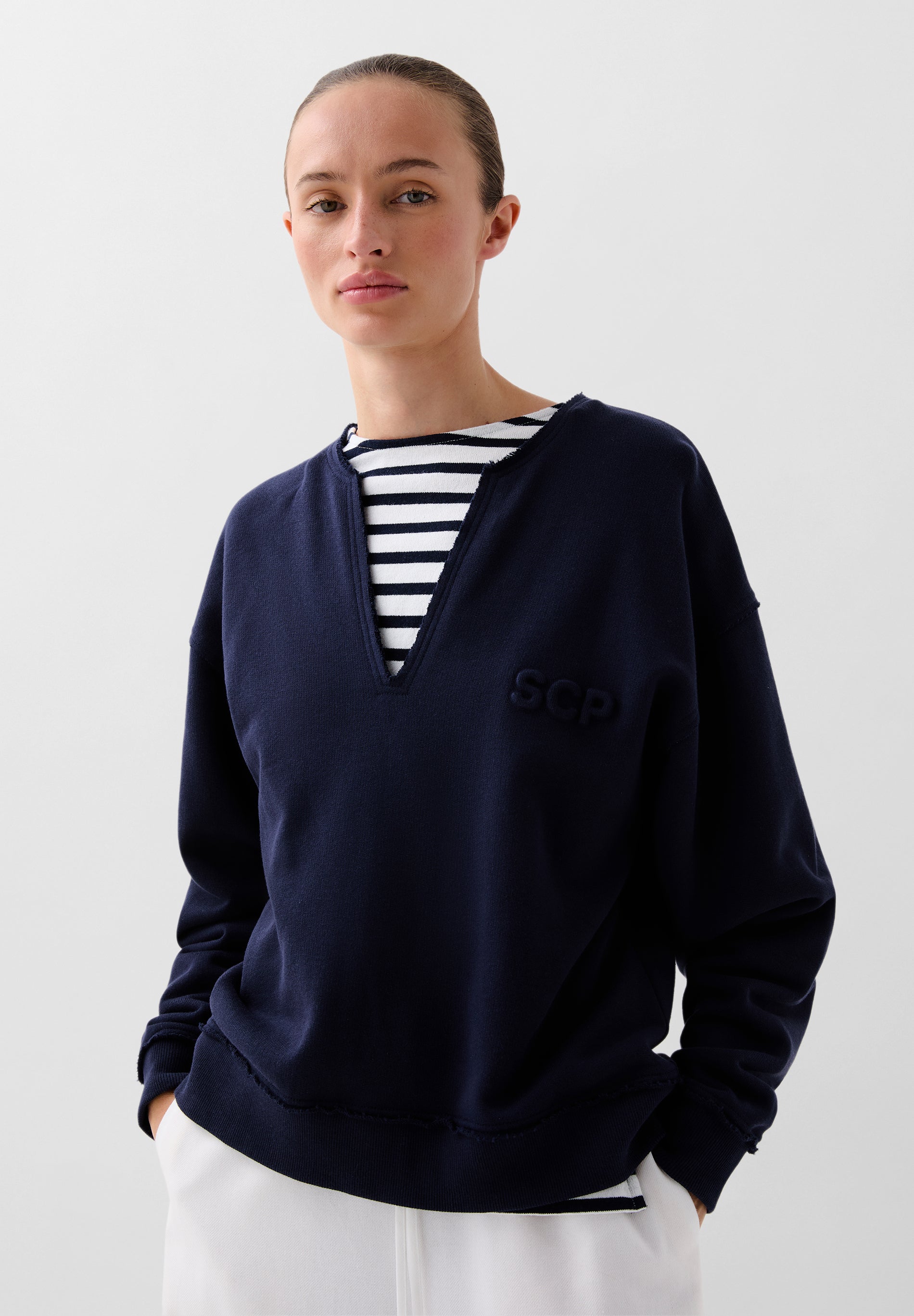 SWEAT COL EN V