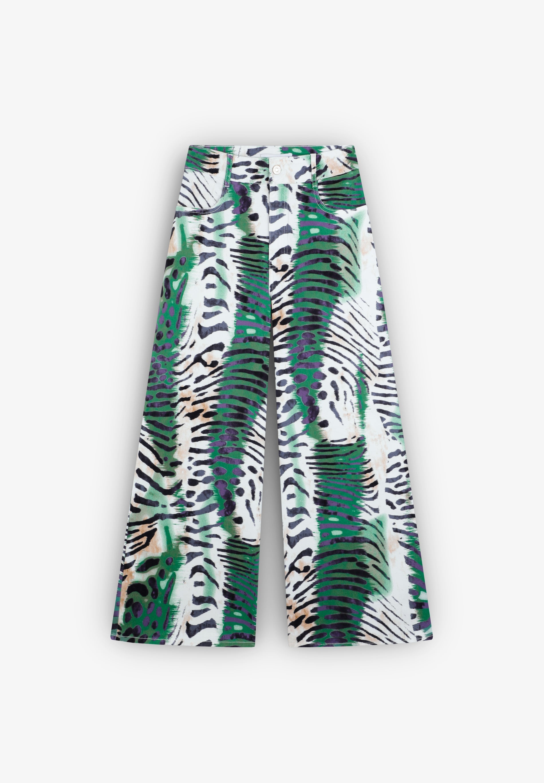 SCCULOTTE PRINT DENIM PANT