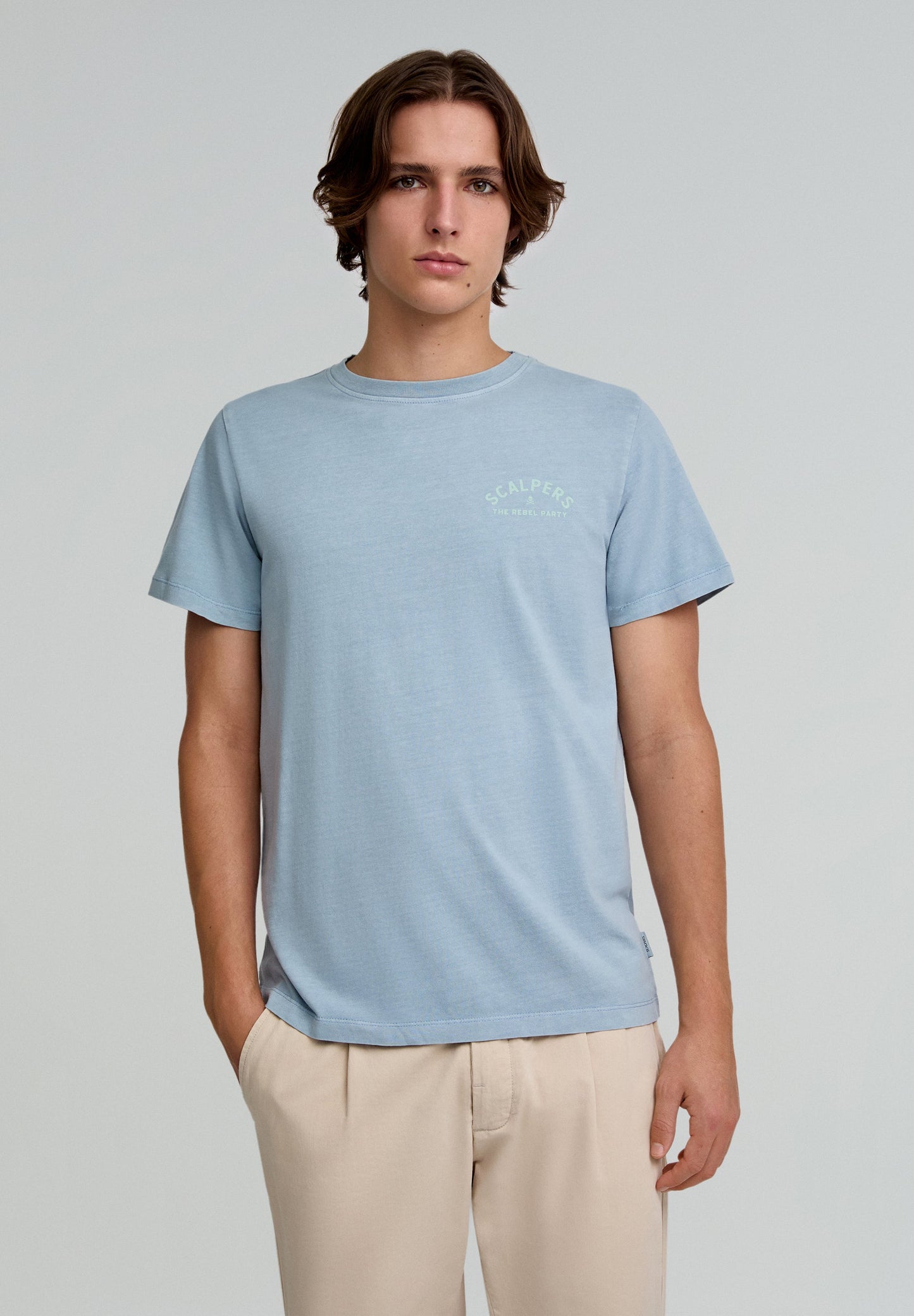 T-SHIRT DÉLAVÉ IMPRIMÉ TEXTE