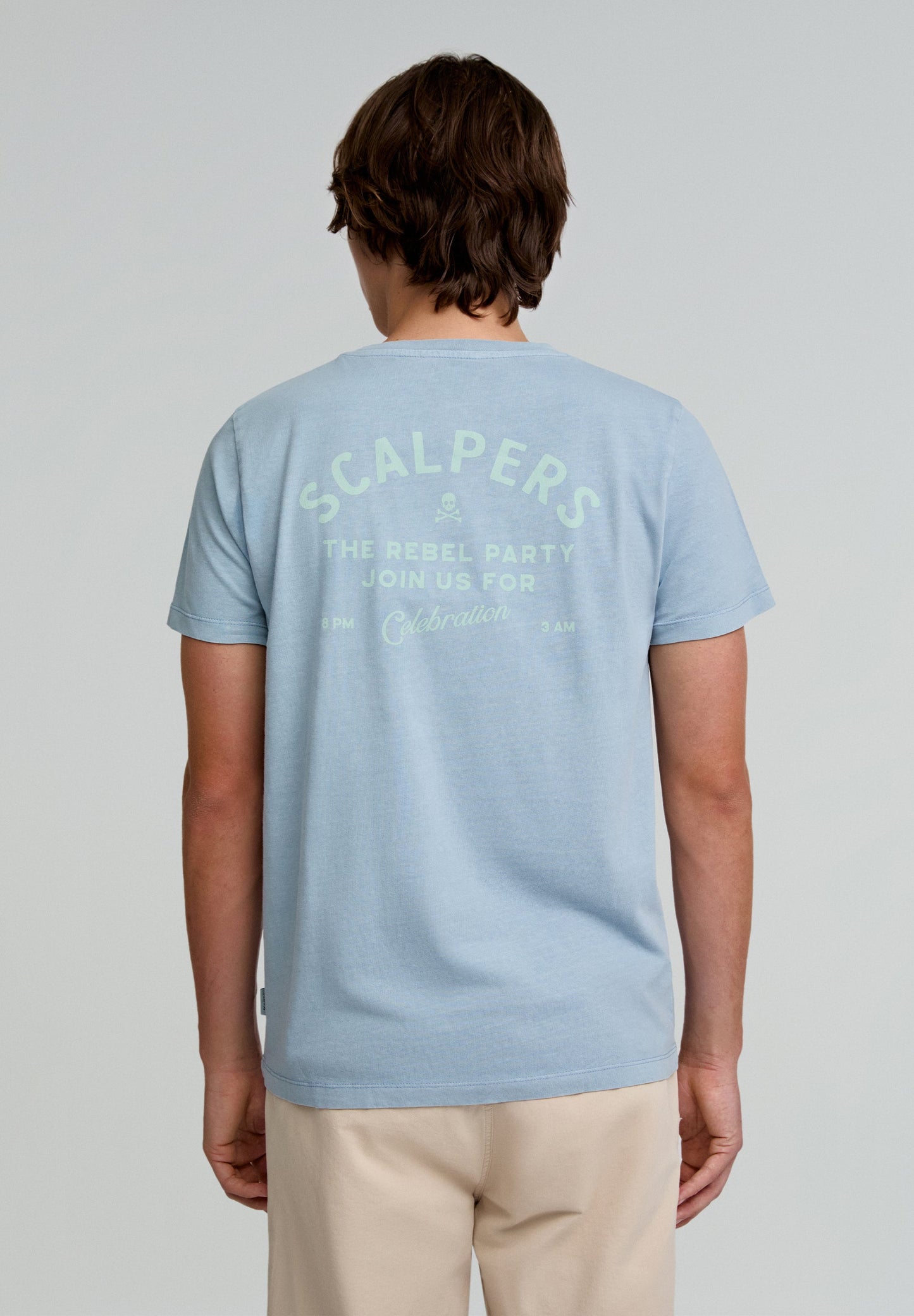 T-SHIRT DÉLAVÉ IMPRIMÉ TEXTE