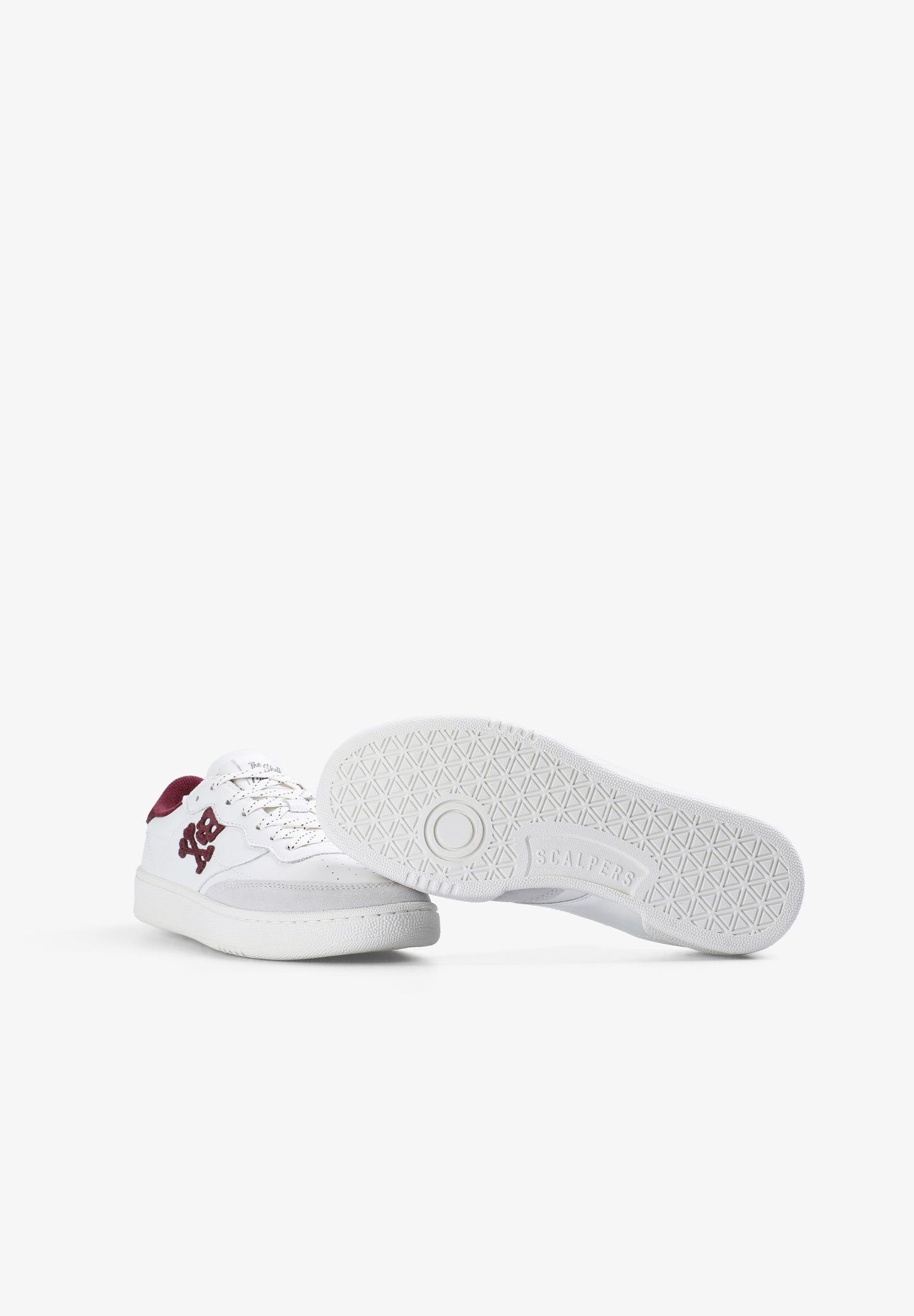 BASKETS CUIR CONTRASTANT