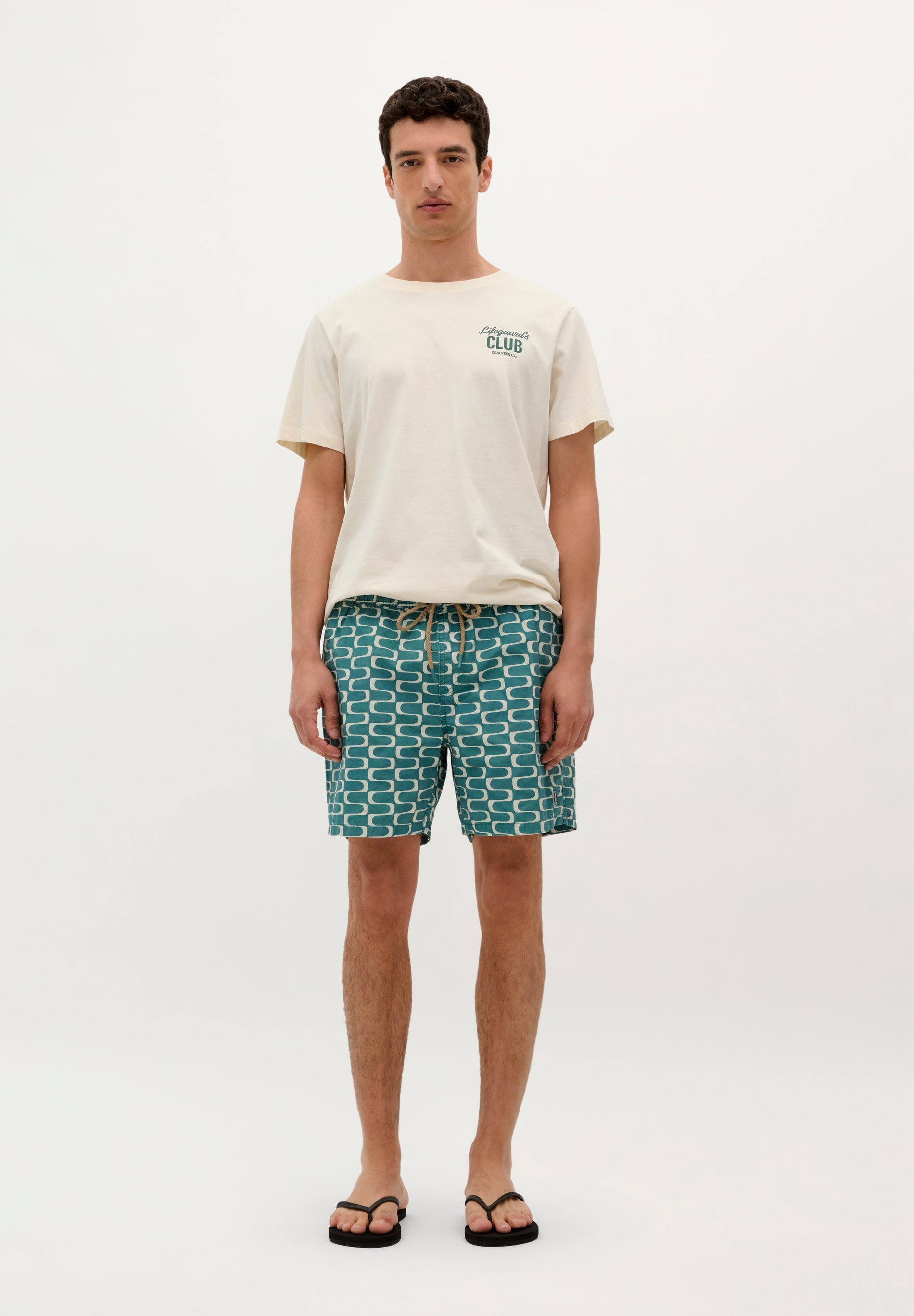 MAILLOT DE BAIN IMPRIMÉ FESTONNÉ