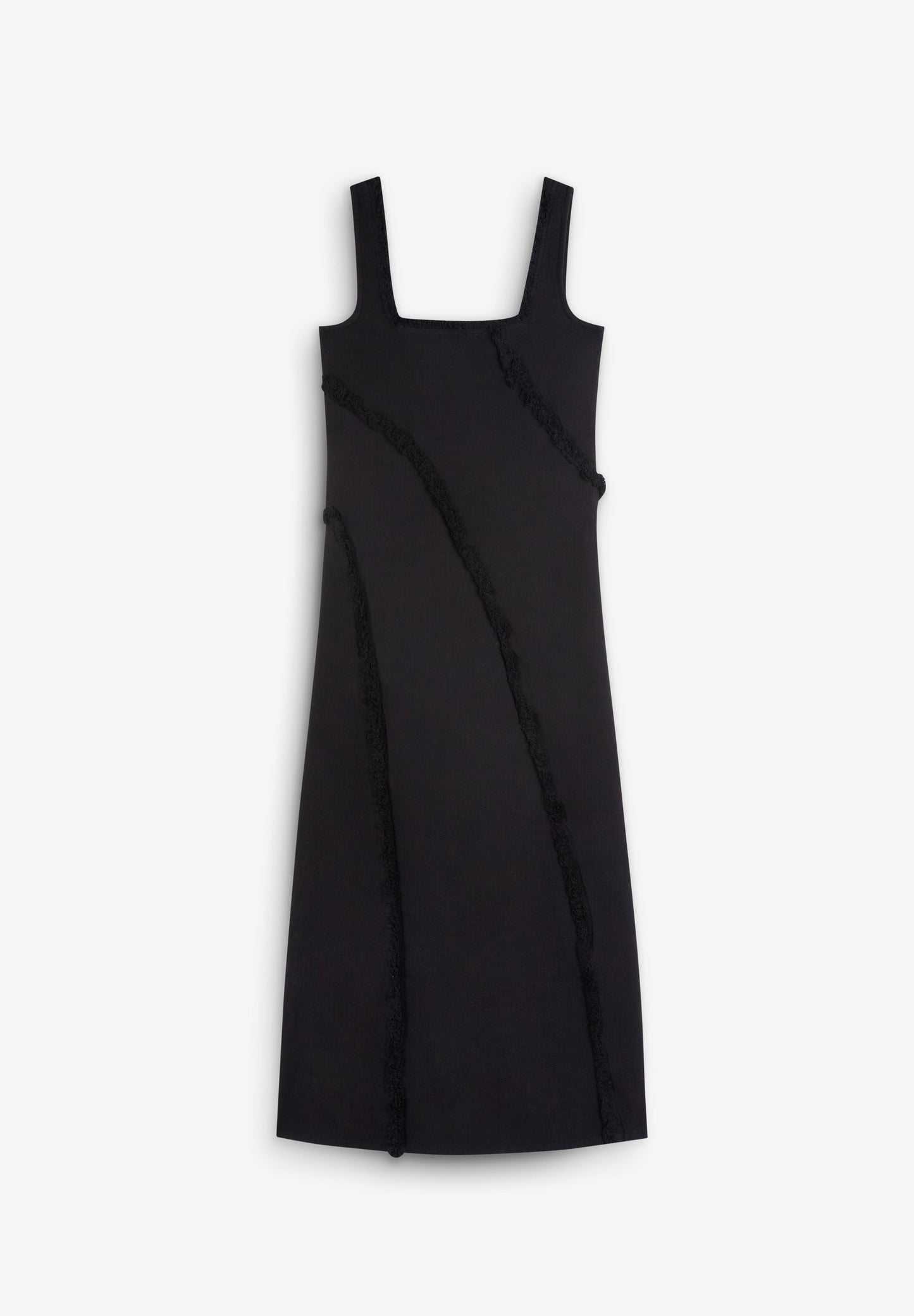 SCLINENFRINGED DRESS
