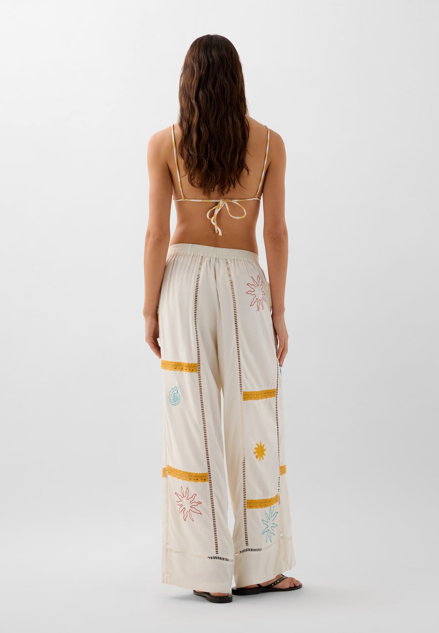 PANTALON RELAXED BRODÉ