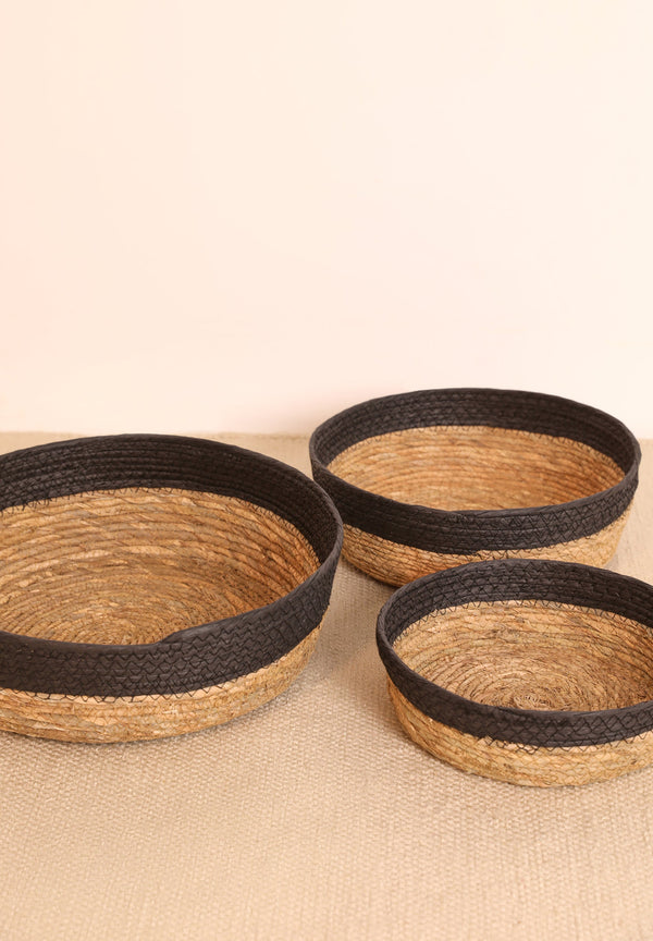 PANIER JUTE CONSTRASTANT BIG