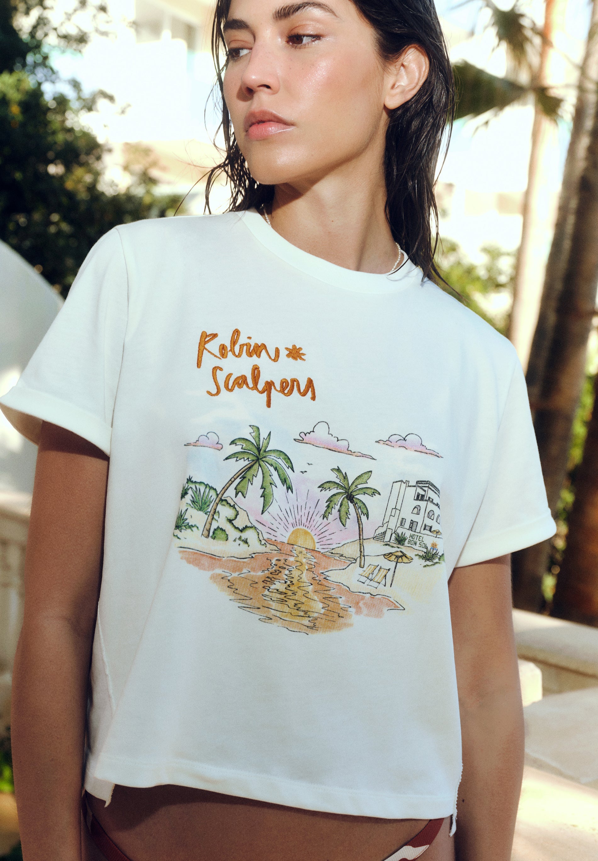 T-SHIRT IMPRIMÉ BRODÉ