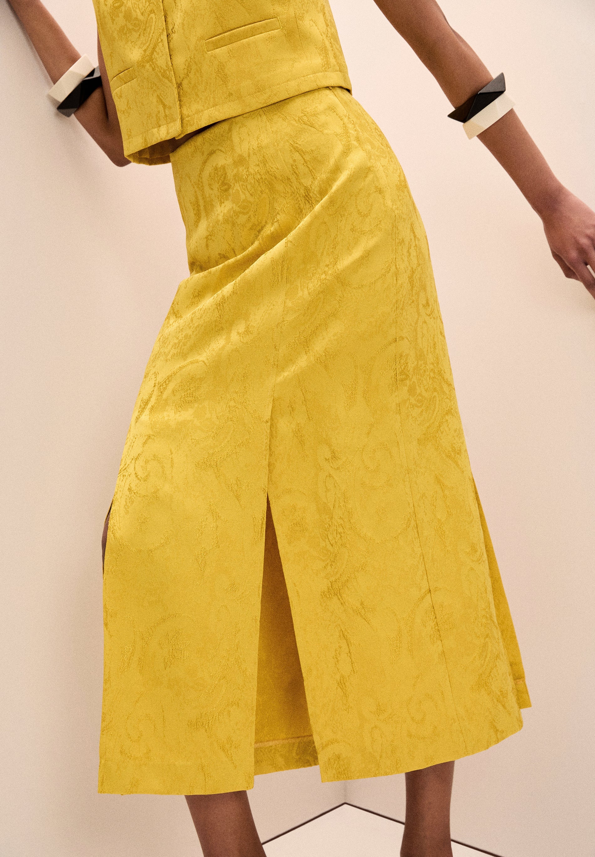 JUPE MIDI JACQUARD