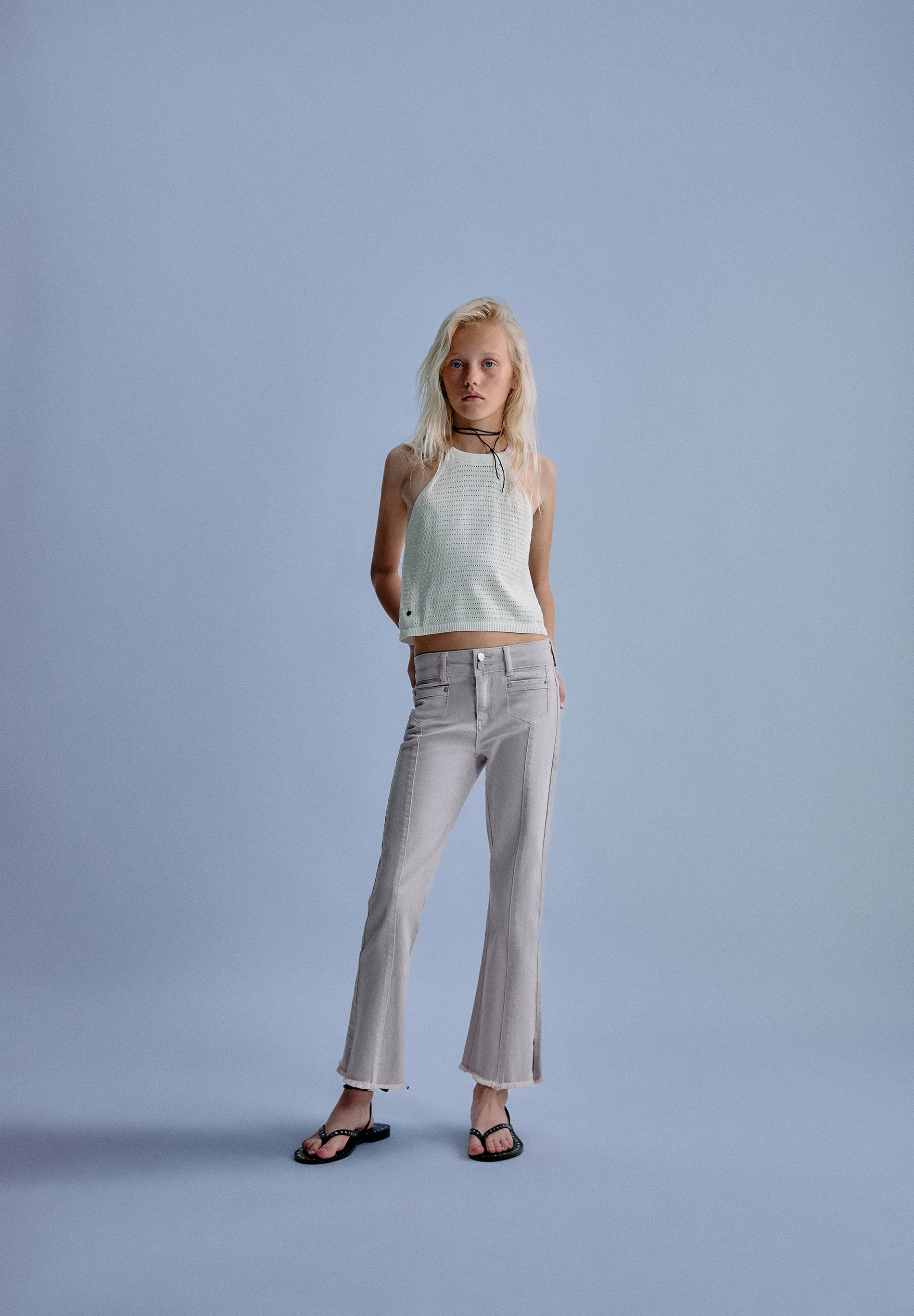 PANTALON ÉVASÉ BOUTONS